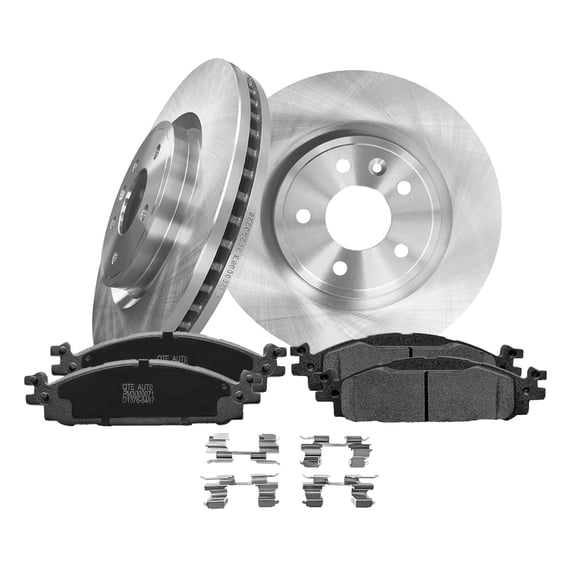 Set of 6 Front Brake Disc Rotors 325mm-Ceramic Brake Pad Kit For 2011-2019 Ford Explorer