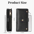 thumbnail image 5 of FALAN MULE Womens Leather Wallet Large Capacity Bifold RFID Blocking Card Holder with Zipper Coin Pocket, 5 of 9