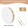 thumbnail image 2 of 28 Gauge 0.3mm Jewelry Beading Wire 54.6 Yards/50M 18K Gold Plated Round Polished Resistant Copper Beading Wire DIY, 2 of 5
