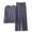 Grey, variant on SwiftWear Pajamas Women's Cotton Long Sleeve Sleepwear Pullover Scoop Neck Top Soft Loungewear Casual Pajama Set for Women
