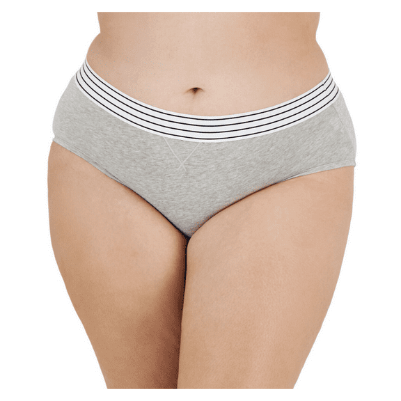 Jenni Women's Lace-Trim Hipster Underwear, Grey Heather , XL