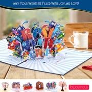 IOYOUNOW Paper Pop Up Card for Super Dad- 5x7 Pop Up Greetings Card for Best Dads, Fathers Day Greetings Card | Happy Birthday Card for Fathers Best Paper Greetings 3D Pop Up Card for Him