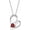 01. January, variant on Heart Cross Birthstone Necklace for Women Baptism Gift First Communion Gift Easter Birthday Gift Christmas Gift