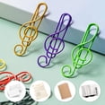 thumbnail image 4 of Tool Series 100PCS Music Multicoloured Paper Clips Music Paper Clips Clips Decorative Paper Clip Bookmark Clips For Paper Musical Notes Shaped Bookmark Clips, 4 of 7
