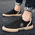 thumbnail image 4 of Zapatos de hombre de corte bajo, transpirables, de tela de seda de hielo de alta calidad para las cuatro estaciones, zapatos ligeros con hojas, 4 of 6