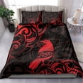 thumbnail image 2 of Nueva Zelanda Tui Pájaro Juego de cama Aotearoa Maori Pattern - Rojo LT14, 2 of 6
