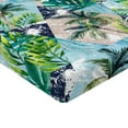 thumbnail image 4 of Ambesonne Hawaii Vibes Fitted Sheet, Aloha Themed Palm Art, Queen Size, Seafoam Fern Green Dusk, 4 of 5