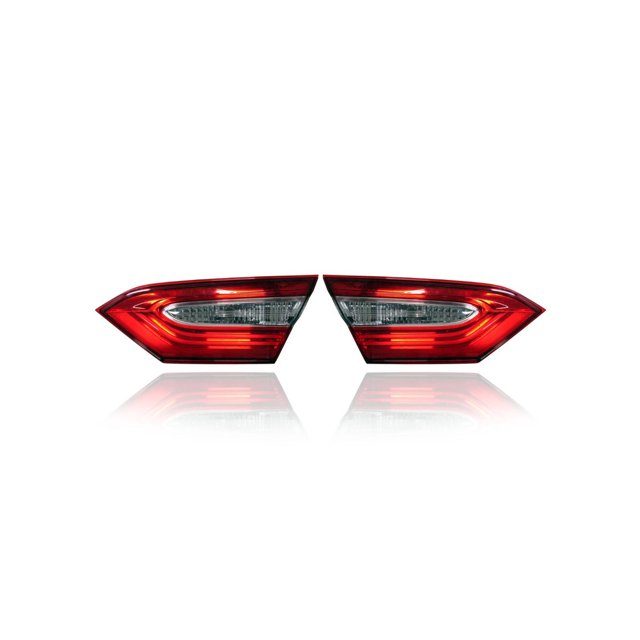 Tail Light - Compatible/Replacement for '18-19 Toyota Camry LE (Japan Built) - Inner On Trunk Lid, Halogen - Pair, Left Driver + Right Passenger Set - 8158133210, 8159133210