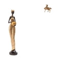 thumbnail image 1 of Escultura De Figura De Dama Tribal Africana Y Estatua De Caballo Vintage, Obra De Arte Para Decoración Del Hogar, Dormitorio, Mesa, Oficina, Estante, Gabinete, Regalo Novedoso, 1 of 8