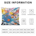 thumbnail image 6 of Acheng Pillow Bed Cover Colorful Splatters Pillow Covers Purple Paint Color Blue Splatter Splash Splat Spray Drop Couch Cushion Cover for Sofa Couch Shamrock Lucky Clover ,Set of 2 White, 6 of 6