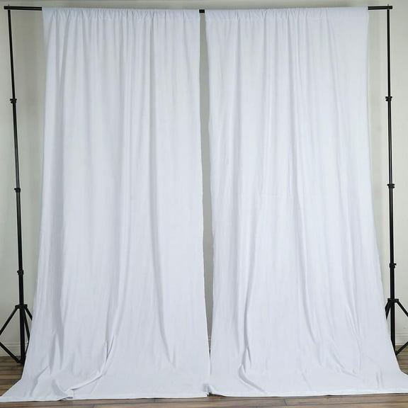Balsa Circle 10 feet x 10 feet Polyester Professional Backdrop Curtains White