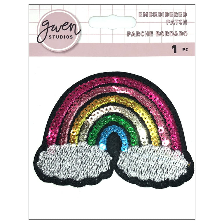 Cute Animal/Rainbow Embroidery Patch Pink Iron On Patches For
