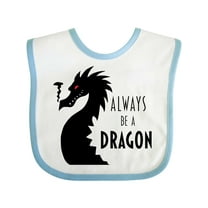 Inktastic Always Be a Dragon Boys or Girls Baby Bib