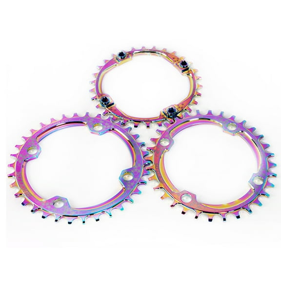 BUCKLOS Mounrtain Bike Chainring 104BCD MTB Crankset Narrow Wide Bike Chainring Single Speed Round Oval MTB Chainring