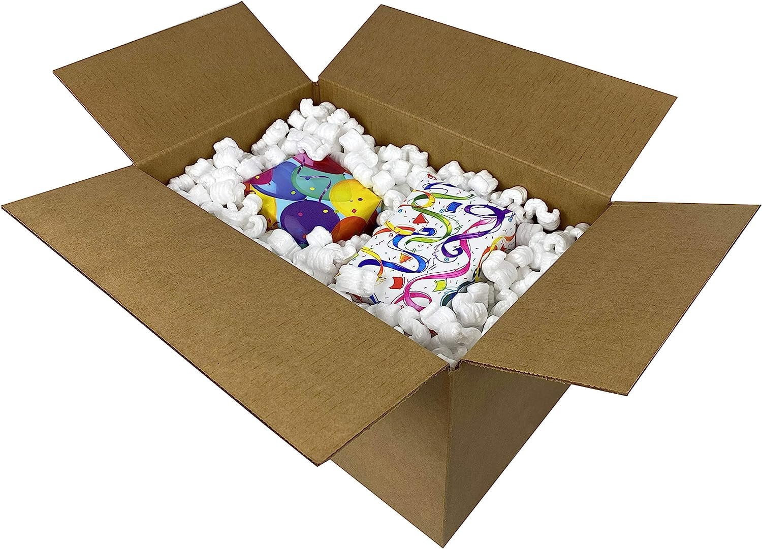 StarBoxes White Regular Loose Shipping Packing Peanuts 22.5 gal / 3 Cubic Feet