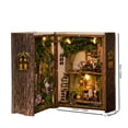 thumbnail image 3 of Dollhouse Miniature DIY House Kit Creative Room with Furniture,Opened and Closed Mini Cube Wooden Doll House Book Nook Creative Room for Romantic Valentine's Gift, 3 of 5