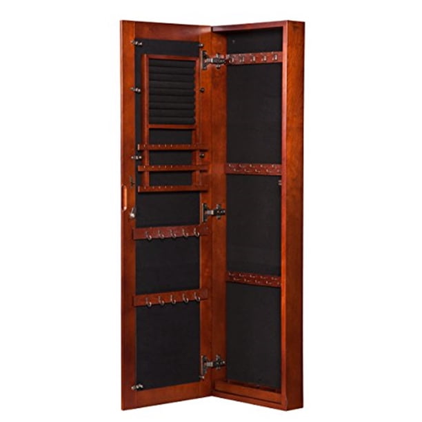 Vista Wall Mount Jewelry Armoire, Cherry