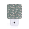 thumbnail image 1 of Fotbe Hedgehogs and Flowers Luz Nocturna LED, Luz de Noche con Sensor de Luz Natural de Anochecer a Amanecer, Se Enchufa a la Pared, Blanco Cálido 0.5W-UK, 1 of 7