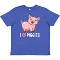 thumbnail image 3 of Inktastic I Love Piggies- Cute Pig Youth T-Shirt, 3 of 5