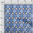thumbnail image 2 of oneOone Cotton Poplin Twill Medium Blue Fabric Check Sewing Fabric By The Yard Printed Diy Clothing Sewing Supplies 56 Inch Wide, 2 of 5