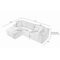 thumbnail image 3 of 103"Cloud Sectional Sofa with L-Shaped Chaise,Modern combination of comfortable fluffy boneless sofa,Upholstered Deep Seat for Living Room Bedroom,No Assembly Required(Left Facing Chaise,Dark Grey), 3 of 8