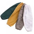 thumbnail image 3 of Toddler Boy Girl Basic Plain Summer Fall Comfy Cotton Linen Long Pants, 3 of 5
