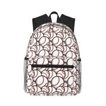JUNZAN Cute Baseball for Laptop Backpack for Women Men,Casual Backpack Travel Daypack Computer Bag Fit for Travel Hiking Weekend