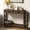 Espresso, variant on HUANG Farmhouse Console Table with Drawer for Entryway, Narrow Long Entry Table with Shelf, 40" Espresso, Rustic Vintage with X Supports