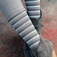 thumbnail image 2 of Rejuva 15-20 mmHg Graduated Compression Socks, Stripe Pattern, 2 of 5