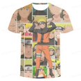 thumbnail image 1 of Japanese Boy Naruto Anime T-shirt, Fashionable Short Sleeved Shirt Children's Leisure Cool Kakashi Summer 3d Printed Boy T-shirt90 Gao Jinjia LED, 1 of 2