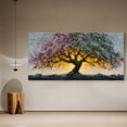 thumbnail image 7 of Large Colorful Tree of Life Canvas Wall Art, Abstract Tree Decor Painting Canvas Print for Living Room, Bedroom, Office Decorations, Gifts for Men, 7 of 7