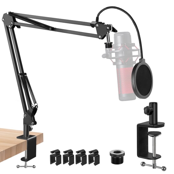 Brazo de micrófono rígido para HyperX QuadCast Shure SM7B Blue Yeti