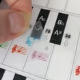 thumbnail image 4 of Riwcyla Removable Piano Keyboard Stickers for 37/ 49/ 61/ 88 Keys Keyboards Transparent with Musical Stave for Beginners Piano Learning Practice, 4 of 6