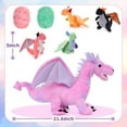 thumbnail image 4 of Tezituor 7Pcs Dragon Stuffed Animal 21.6'' Giant Dragon Plush with 4 Babies and 2 Eggs Plush Toy, 4 of 8