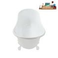thumbnail image 3 of 51'' Streamline N373WH-IN-WH Soaking Clawfoot Tub and Tray with Internal Drain, 3 of 9
