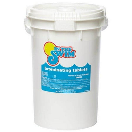 In The Swim Swimming Pool Bromine Tablets - Pool Chlorine Alternative, 50 lb