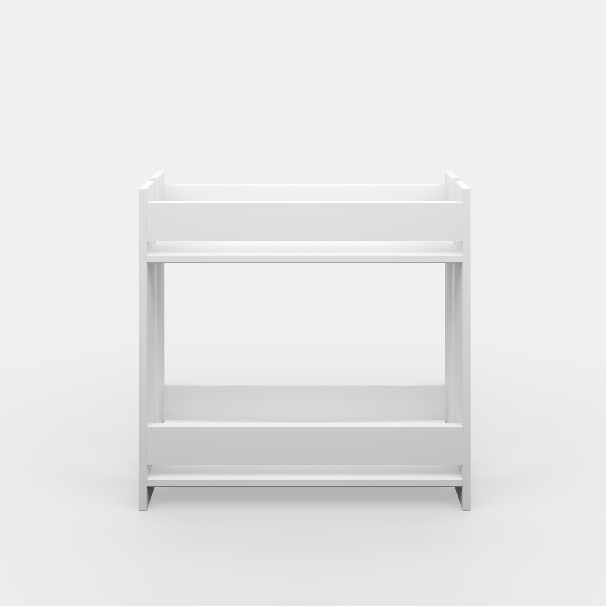 Ada Home Decor Furniture 2 Tier White Pearson Modern Plant Stand