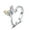 White gold color, variant on Women 925 Sterling Silver Butterfly Cubic Zirconia Thumb Ring Stress Anxiety Rings Women's Jewelry Lady Birthday Mother's Day Gifts