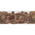 thumbnail image 2 of Papier Peint Vintage Canards Beige Bord Retro Design, Rouleau 15' x 9", 2 of 3