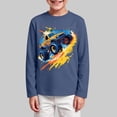 thumbnail image 2 of RFQWOVSR Boys' Long Sleeve T-Shirt with Racing Print for Casual Fall Wear, 2 of 4