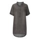 thumbnail image 5 of Vestidos Para Mujer Vestidos Casuales Moda Erógeno Cuello en V Sólido Manga Corta Vestido de Mezclilla Odeerbi  ODB157958, 5 of 8