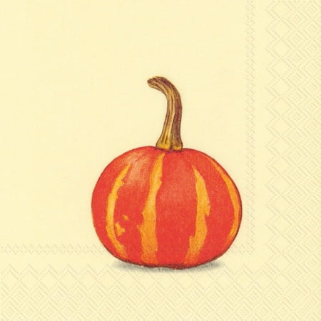4 PACKS PAPER COCKTAIL NAPKINS/PUMPKIN PARTY cream 4 Packs Paper Cocktail Napkins/Pumpkin Party Cream