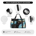 thumbnail image 4 of Balery Whimsical Cartoon Cow Bolsa de Gimnasio para Mujeres, Bolsa de Viaje con Bolsillo Húmedo, Bolsa de Fin de Semana para Mujeres, Bolsa de Viaje Resistente al Agua, 4 of 7