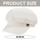 thumbnail image 2 of Sombrero de mujer con circunferencia de 56-58 cm, gorro octogonal, gorro retro, boina informal con lengua de pato y visera, gorro protector solar, 2 of 5