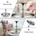 thumbnail image 5 of NUOLUX Stainless Steel Feeding Bowl Trough Thicken Feeder for Pig Livestock (Silver), 5 of 6