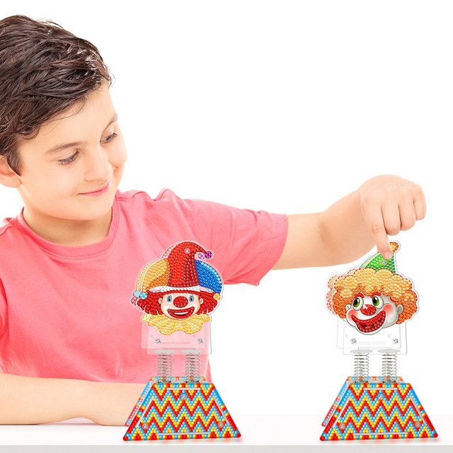 Cuadros Decorativos 5D DIY Diamond Painting Shaking Head Drilling Dolls Adornos de mesa hechos a man Likrtyny embutido en tela