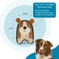 thumbnail image 4 of Outward Hound Durablez Minis Stuffing-Free Squeaky Interactive Dog Toy, Tough Plush, Puppy, Brown, XS, 4 of 6