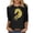 Black-Shirts, variant on Jsaierl Womens 3/4 Length Sleeve Tops Summer Round Neck Shirts Cute Print Petite Blouses Flowy Holiday Tunic Top S-5XL