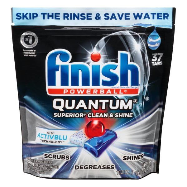 Finish Quantum with Activblu Technology 37ct Dishwasher Detergent
