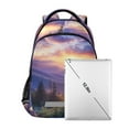 thumbnail image 7 of FORMRS Unisex Backpack Elementary School Travel Bookbag with Reflective Stripes, Beautiful Mountain, 7 of 7